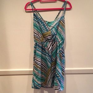 Necessary Objects Print Sun Dress